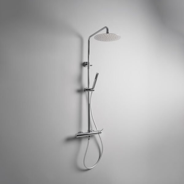 Colonna doccia meccanica Sirena Tamanaco finitura cromo con soffione e doccetta per arredo bagno – Tuttidea