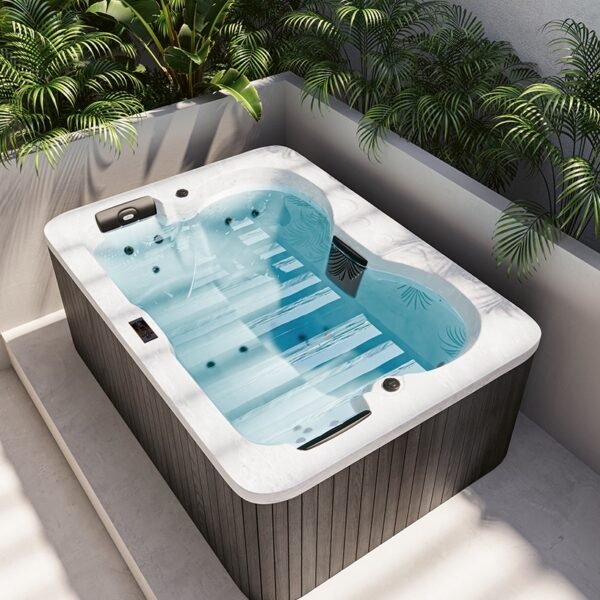 Minipiscina Spa idromassaggio da esterno 210x152xH78 cm Sense Colacril per arredo giardino – Tuttidea