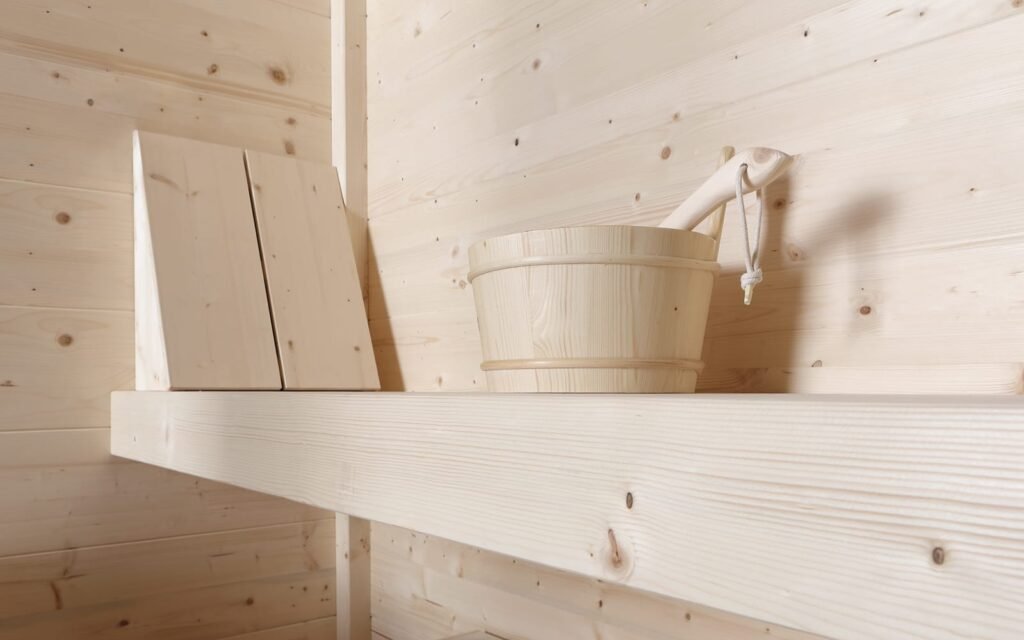 Sauna Honey Colacril per area wellness, vista alternativa 2 della collezione