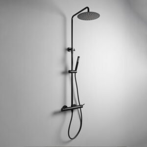 Colonna doccia meccanica Nero Matt Tritone Tamanaco