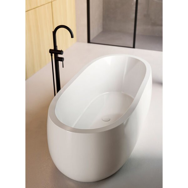 Vasca da bagno freestanding 183x87 cm Verona Colacril vista prospettica per arredo bagno – Tuttidea