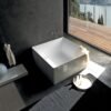 Vasca da bagno freestanding quadrata 120×120 cm Atmosfere Colacril per arredo bagno – Tuttidea