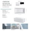Vasca da bagno freestanding rettangolare Atmosfere Colacril per arredo bagno – Tuttidea