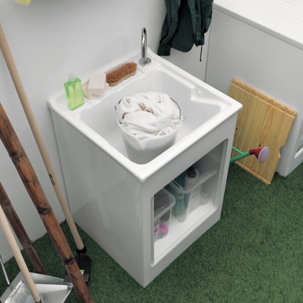Mobile lavatoio Lavacril Colavene vista principale per arredo lavanderia – Tuttidea