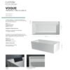 Vasca da bagno freestanding Vogue Colacril per arredo bagno – Tuttidea