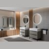 Mobile bagno completo con lavabo in ceramica Collezione Camaleo 1 Acquaceramica Colavene, vista principale, per arredo bagno – Tuttidea