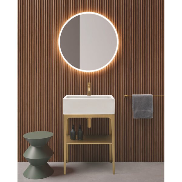 Mobile bagno completo con lavabo in ceramica Collezione Camaleo 6 Acquaceramica Colavene, vista principale, per arredo bagno – Tuttidea