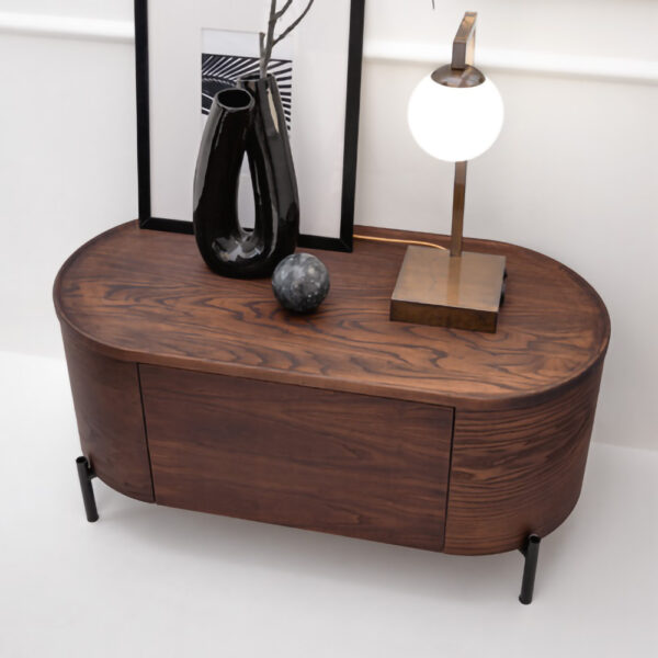 Struttura/Mobile Madia ovale con cassetto AXA ceramica