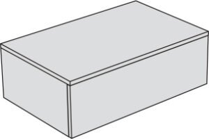 Cassetto per arredo bagno Collezione Radici AXA Ceramica, variante 1 – Tuttidea