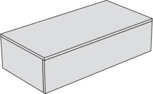 Cassetto per arredo bagno Collezione Radici AXA Ceramica, variante 2 – Tuttidea