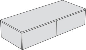 Cassetto per arredo bagno Collezione Radici AXA Ceramica, variante 3 – Tuttidea
