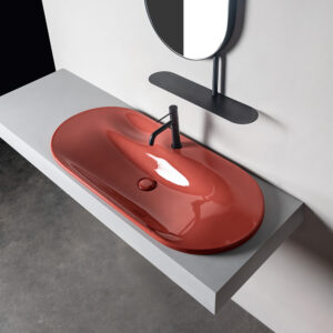 Lavabo incasso in ceramica Serie Delano AXA ceramica