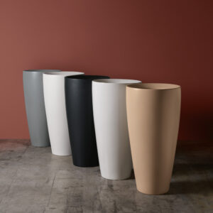 Lavabo Freestanding in ceramica Serie DP AXA ceramica Ø46xh90 cm
