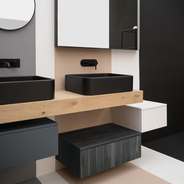 Lavabo da appoggio Cosa AXA 80×45 cm in ceramica, vista alternativa due