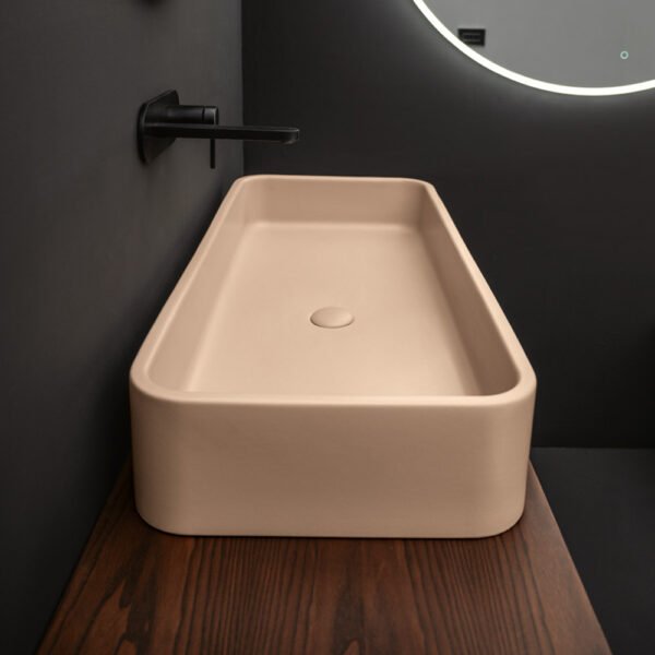 Lavabo da appoggio in ceramica Cosa AXA da 100 cm
