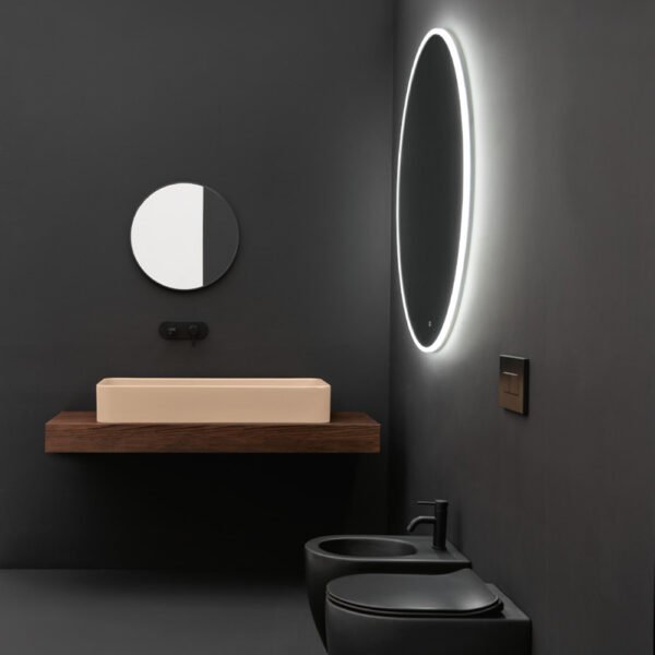 Lavabo da appoggio in ceramica Cosa AXA 100 cm, vista alternativa