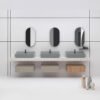 Lavabo da appoggio in ceramica 100×48 cm Collezione Radici AXA per arredo bagno – Tuttidea
