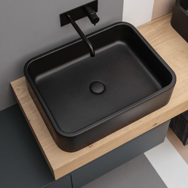 Lavabo da appoggio in ceramica Cosa AXA 80×45 cm