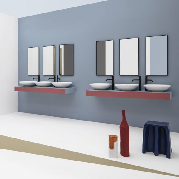 Lavabo da appoggio Wild in ceramica AXA, vista alternativa 1, per arredo bagno – Tuttidea