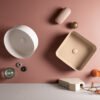 Lavabo da appoggio rotondo in ceramica Collezione Mate AXA, vista 6 per arredo bagno – Tuttidea