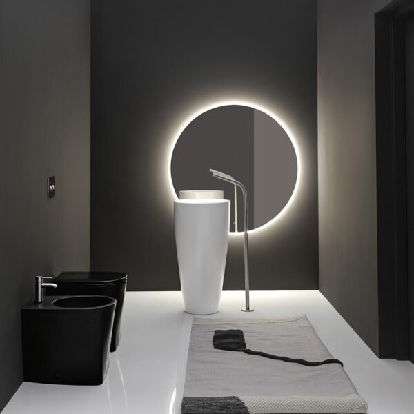Lavabo freestanding in ceramica Collezione DP AXA, vista alternativa 1, arredo bagno – Tuttidea