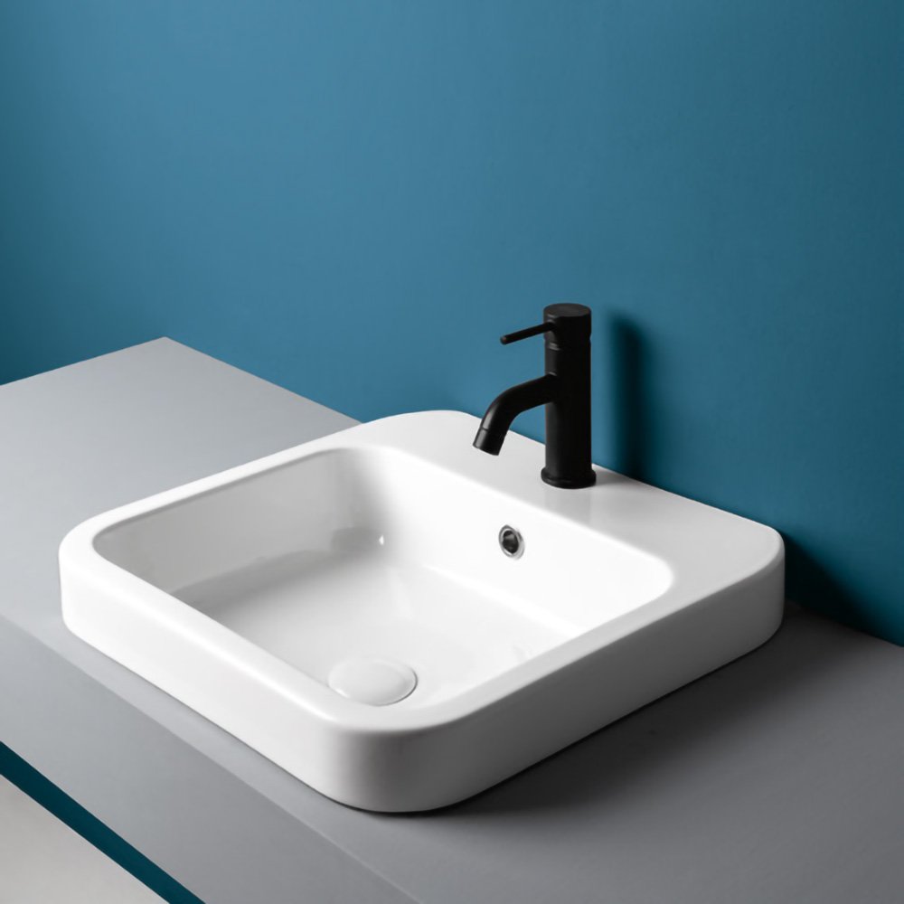 Lavabo incasso in ceramica 48x48x cm Collezione Cosa AXA ceramica