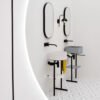 Lavabo in ceramica Mate AXA con mobile bagno, vista 4 per arredo bagno – Tuttidea