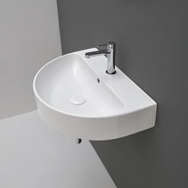 Lavabo sospeso o da appoggio in ceramica Collezione Normal AXA per arredo bagno – Tuttidea