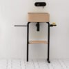 Mobile bagno a terra con lavabo quadrato in ceramica Collezione Mate AXA ceramica