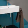 Mobile bagno a terra Cosa AXA con lavabo doppia vasca in ceramica, altra vista