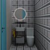 Mobile bagno a terra Cosa AXA 60 cm con lavabo in ceramica, vista alternativa
