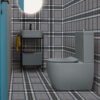 Mobile bagno a terra Cosa AXA 60 cm con lavabo in ceramica, altra prospettiva