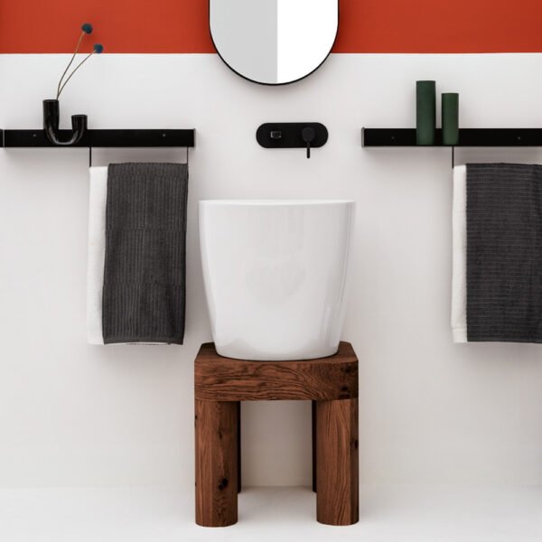 Mobile bagno a terra PANKA con lavabo in ceramica Collezione Kracklite AXA per arredo bagno – Tuttidea