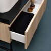 Mobile bagno a terra con lavabo da appoggio in ceramica Collezione Cosa H.35 AXA per arredo bagno – Tuttidea