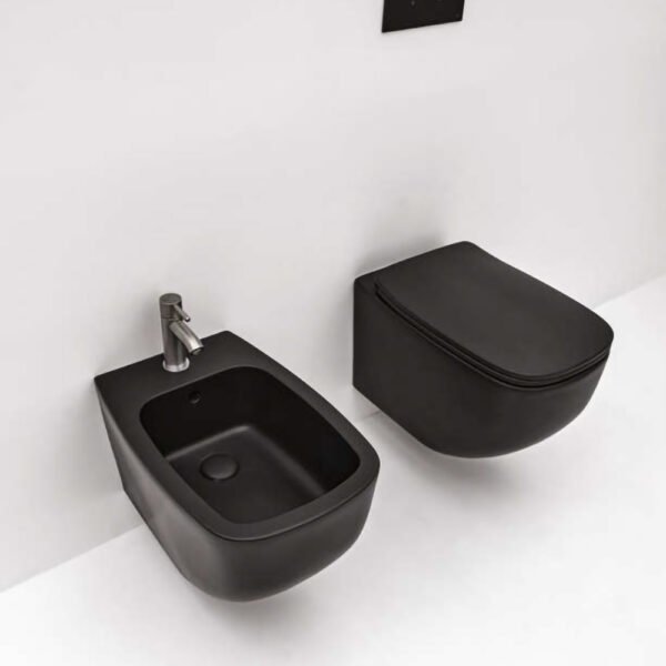 Vaso e bidet sospesi in ceramica White Jam AXA per arredo bagno – Tuttidea