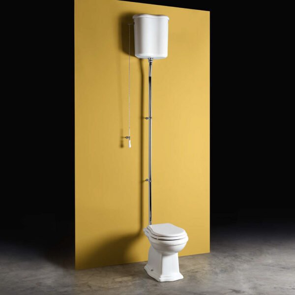 Vaso monoblocco con cassetta alta in ceramica Collezione Contea AXA per arredo bagno – Tuttidea