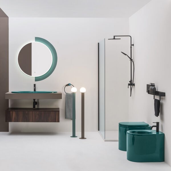 Wc e Bidet a terra in ceramica Delano AXA Ceramica per arredo bagno – Tuttidea