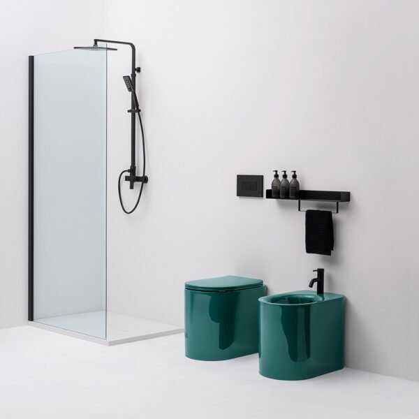 Wc e Bidet a terra in ceramica Delano AXA Ceramica per arredo bagno – Tuttidea