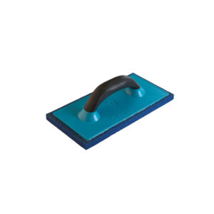 Frattone in gomma spugna blu 21,5×13,5 cm a grana fine con supporto in PVC FT