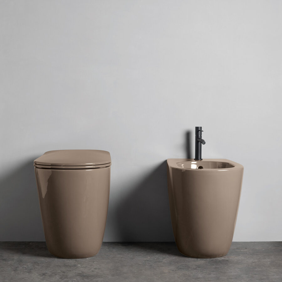 Vaso e bidet terra Collezione Eva Axa ceramica