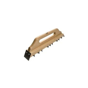 Pialla “Erica”42×6 cm per gesso con lame in acciaio e manico in legno FT