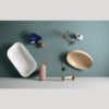 Lavabo da appoggio in ceramica Collezione Decus AXA per arredo bagno – Tuttidea