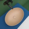 Lavabo da appoggio ovale 50×35 cm in ceramica Collezione Decus AXA per arredo bagno – Tuttidea