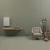 Lavabo Nolita Kerasan vista 3 in ceramica per arredo bagno – Tuttidea