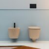 Wc e Bidet sospesi in ceramica Collezione Eva AXA vista 3 per arredo bagno – Tuttidea