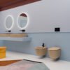 Wc e Bidet sospesi in ceramica Collezione Eva AXA vista alternativa per arredo bagno – Tuttidea