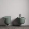 Wc e Bidet sospesi in ceramica Collezione Eva AXA vista prodotto per arredo bagno – Tuttidea