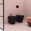 Wc e Bidet a terra in ceramica Collezione Eva AXA vista 4 per arredo bagno – Tuttidea