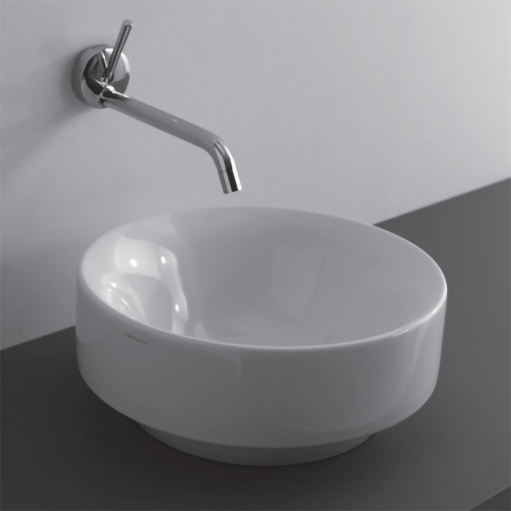 Lavabo da appoggio tondo in ceramica 35 Collezione Cento Kerasan 2 Lavabo da appoggio tondo in ceramica 35 Collezione Cento Kerasan 1
