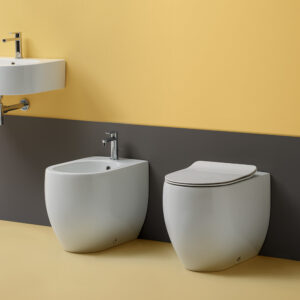 Vaso e bidet terra 52 cm Serie Flo Kerasan